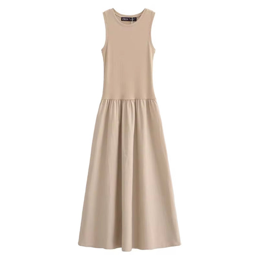 High-Neck Backless Dress