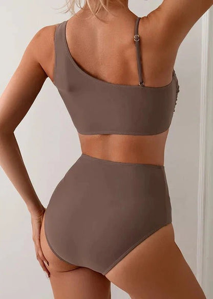 High-Waist Sculpting Two-Piece Swim Set - SHAPOURA