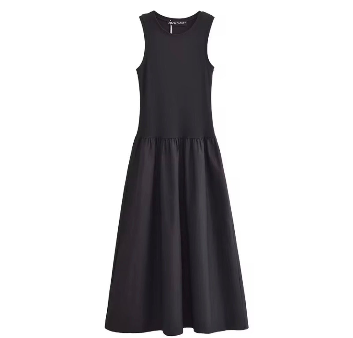 High-Neck Backless Dress