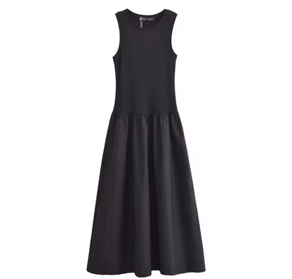 High-Neck Backless Dress