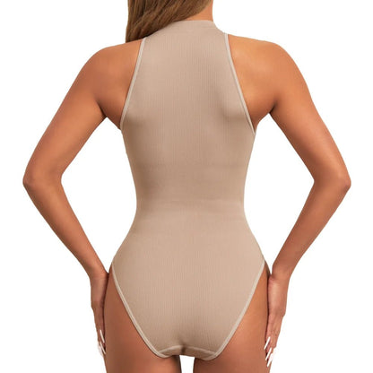 High Neck Sculpting Bodysuit - SHAPOURA