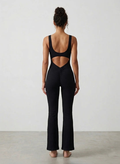 Flared Sports Jumpsuit