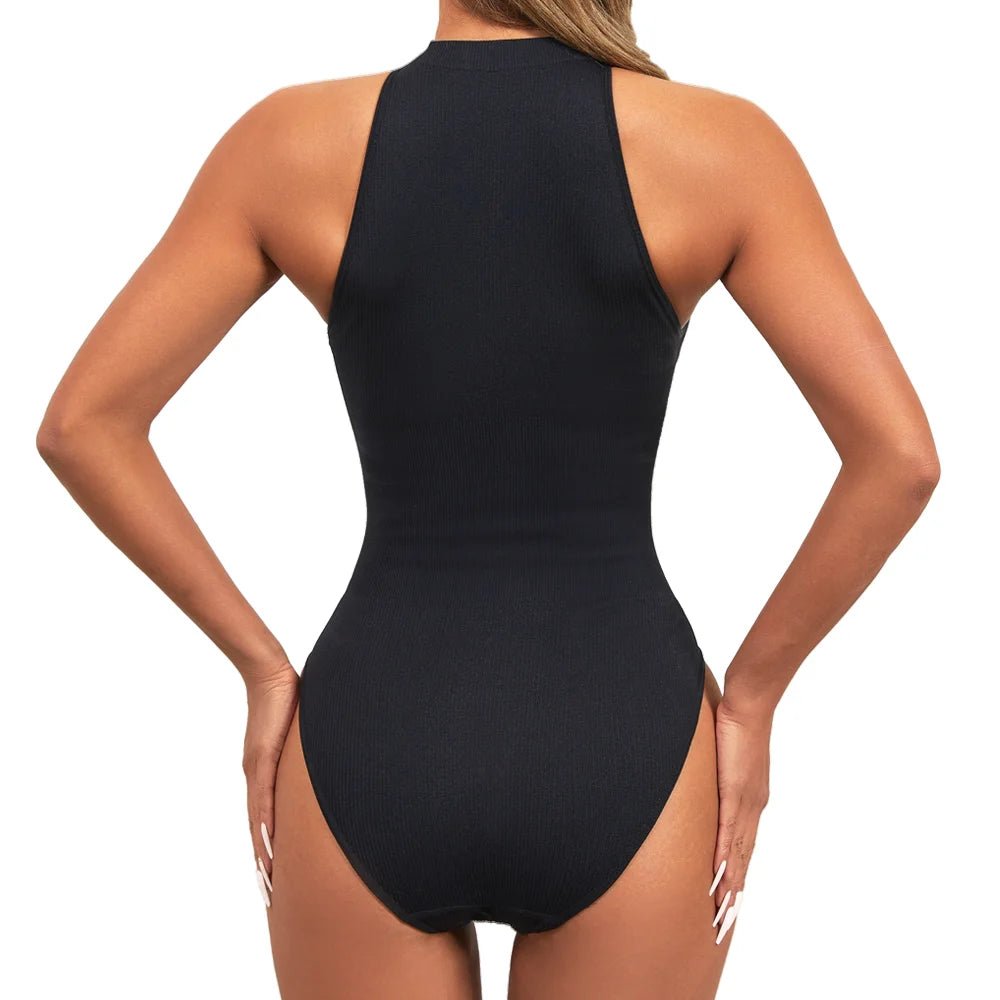 High Neck Sculpting Bodysuit - SHAPOURA